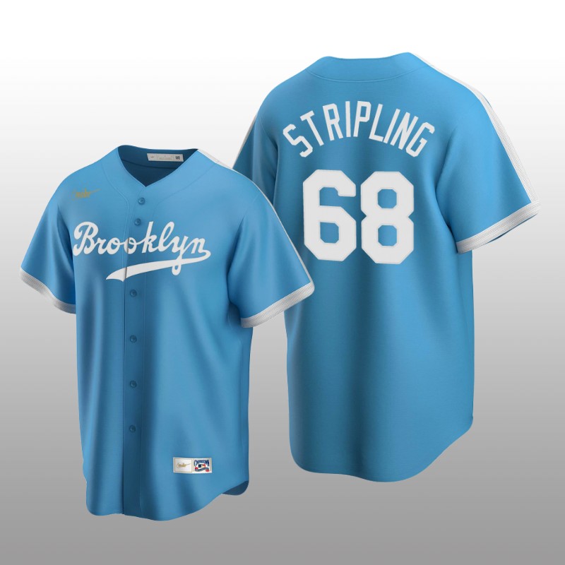 Men's Los Angeles Dodgers Ross Stripling Light Blue Cooperstown Collection Alternate Jersey