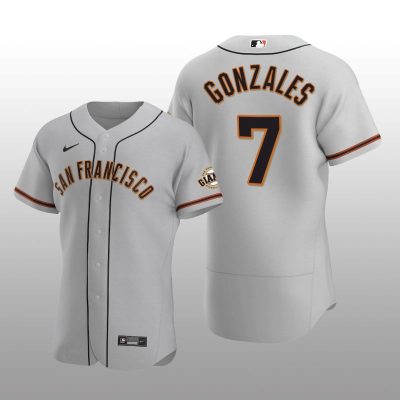 Men's Marco Gonzales Seattle Mariners Grey Road 2023 Alternate Jersey