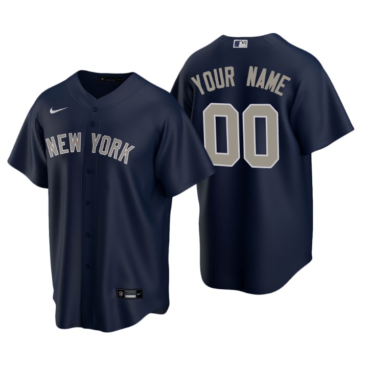 Men's New York Yankees Navy Replica 2020 Alternate Custom Jersey