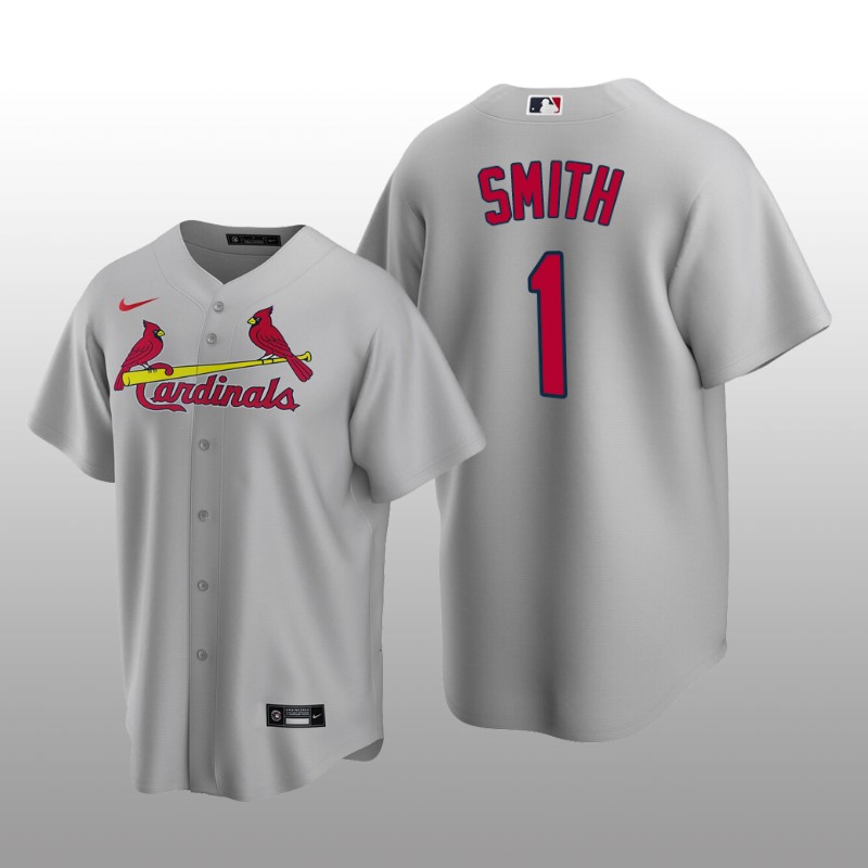Men's Ozzie Smith St. Louis Cardinals Grey Road 2020 Replica Jersey