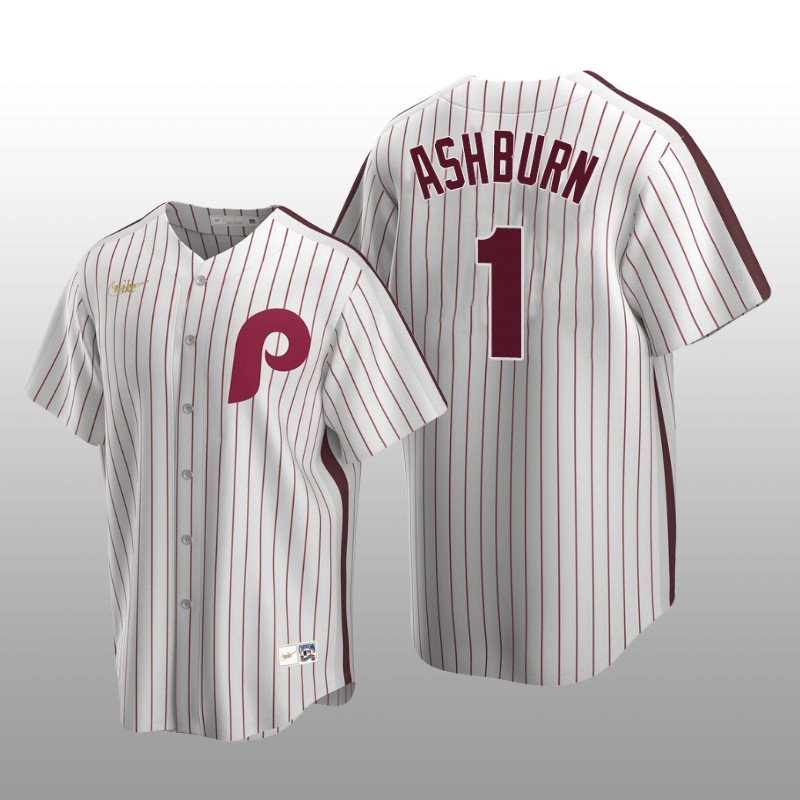 Men's Philadelphia Phillies Richie Ashburn White Cooperstown Collection Home Jersey