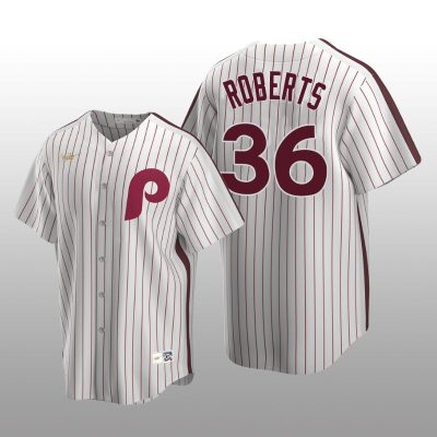 Men's Philadelphia Phillies Robin Roberts White Cooperstown Collection Home Jersey