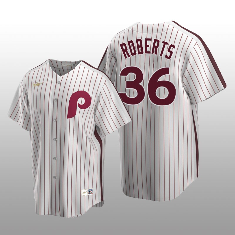 Men's Philadelphia Phillies Robin Roberts White Cooperstown Collection Home Jersey