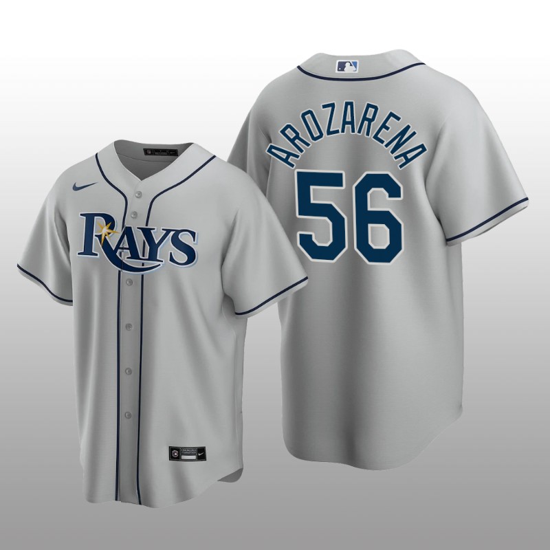 Men's Randy Arozarena Tampa Bay Rays Gray Road 2020 Replica Jersey