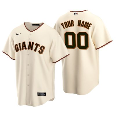 Men's San Francisco Giants Cream Replica 2020 Home Custom Jersey