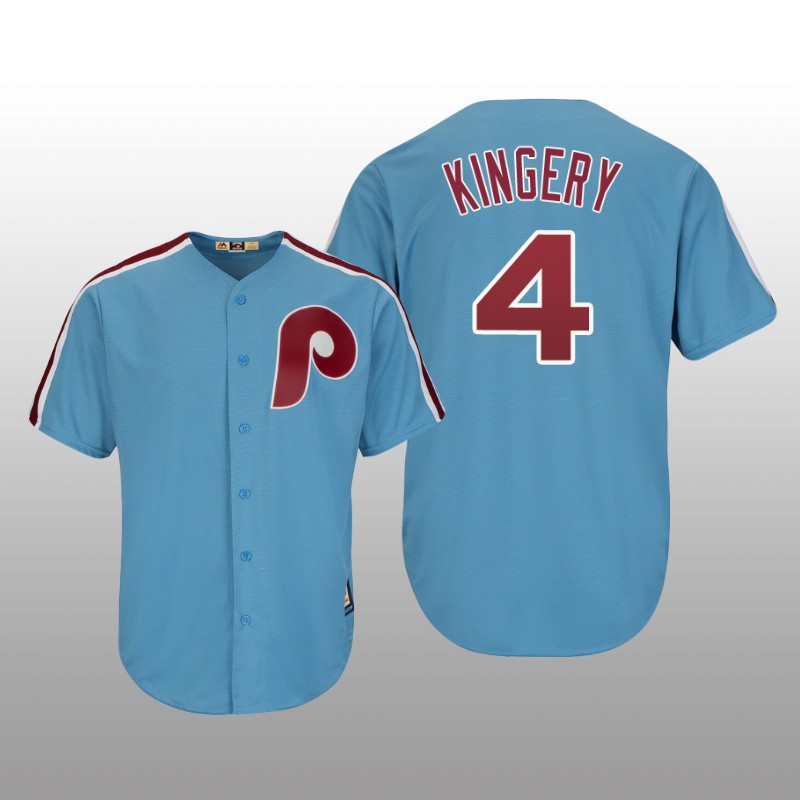 Men's Scott Kingery Philadelphia Phillies Light Blue Cool Base Cooperstown Player Jersey