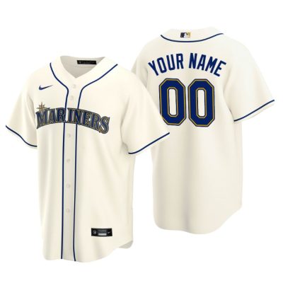 Men's Seattle Mariners Cream Replica 2020 Alternate Custom Jersey