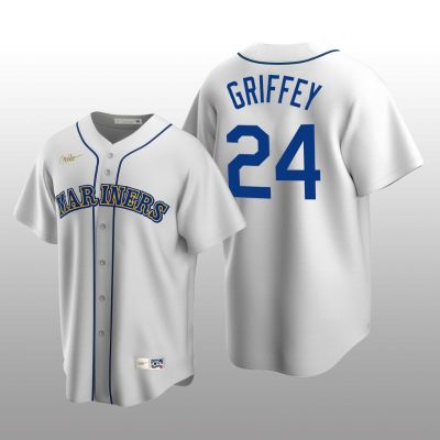 Men's Seattle Mariners Ken Griffey Jr. White Cooperstown Collection Home Jersey