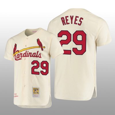 Men's St. Louis Cardinals Alex Reyes Cream Cooperstown Collection Authentic Jersey