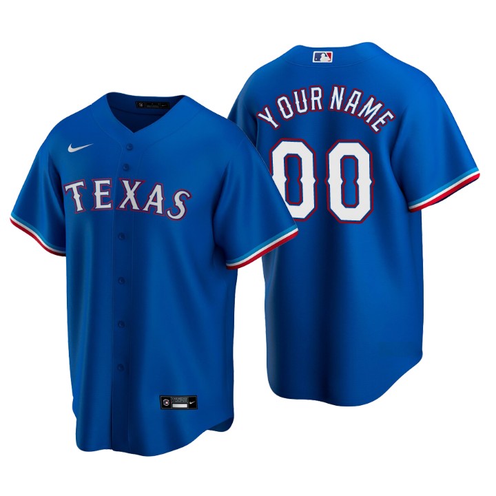 Men's Texas Rangers Royal Replica 2020 Alternate Custom Jersey