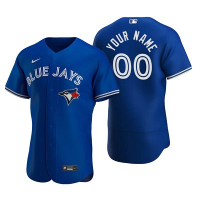 Men's Toronto Blue Jays Custom Royal Authentic 2020 Alternate Jersey