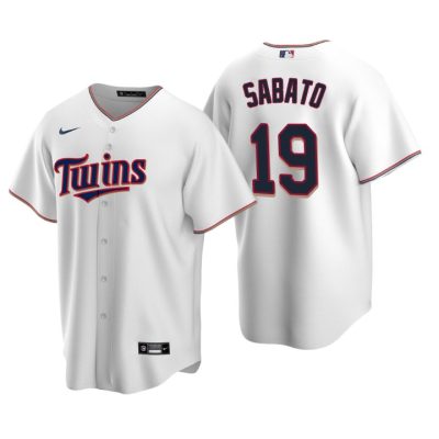 Minnesota Twins Aaron Sabato White 2020 MLB Draft Home Replica Jersey