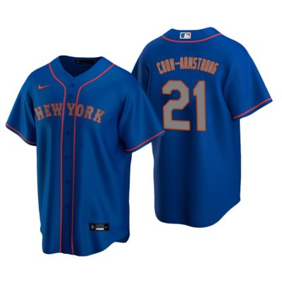 New York Mets Pete Crow-Armstrong Royal 2020 MLB Draft Alternate Replica Player Jersey