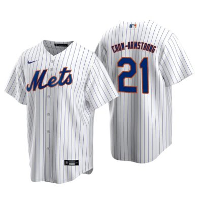 New York Mets Pete Crow-Armstrong White 2020 MLB Draft Home Replica Jersey