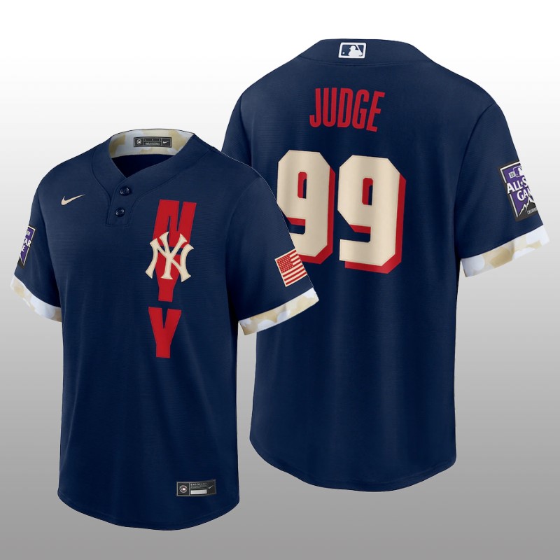 New York Yankees Aaron Judge MLB All-Star Game Replica Navy Jersey