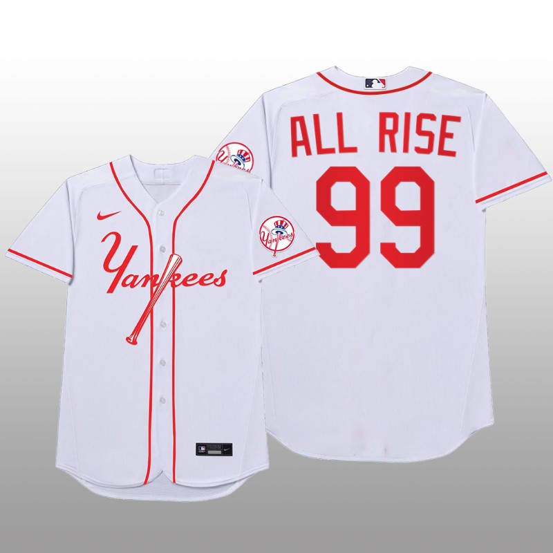 New York Yankees Aaron Judge MLB Players Weekend Nickname White Jersey