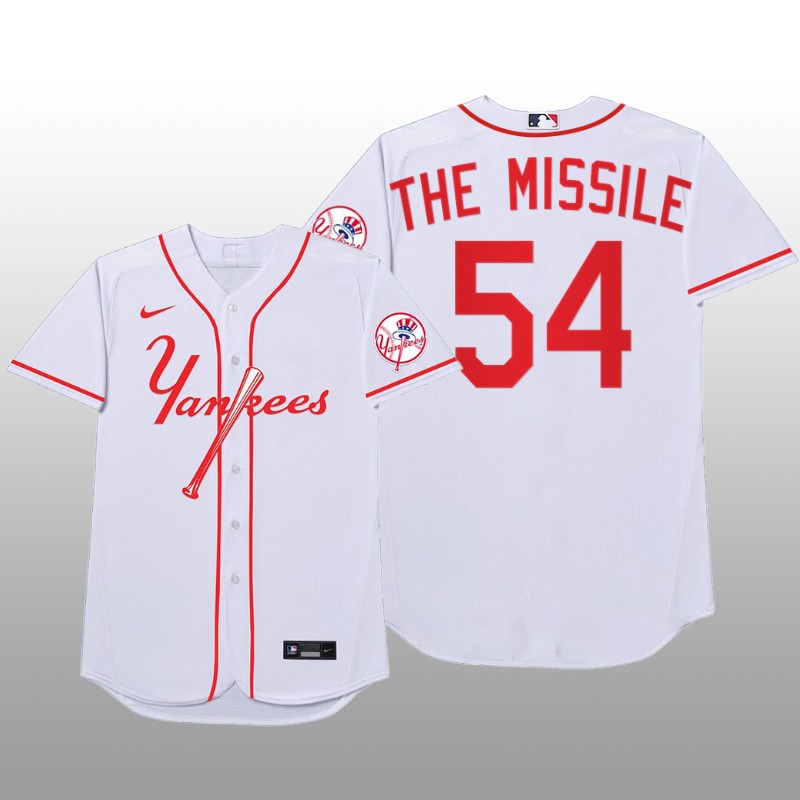 New York Yankees Aroldis Chapman MLB Players Weekend Nickname White Jersey