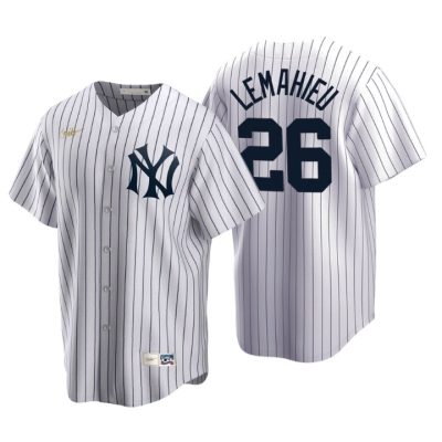 New York Yankees DJ LeMahieu White Cooperstown Collection Home Jersey