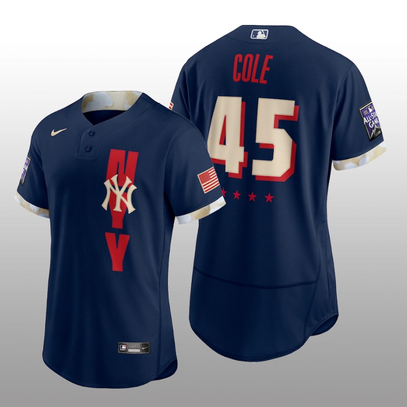 New York Yankees Gerrit Cole MLB All-Star Game Authentic Navy Jersey