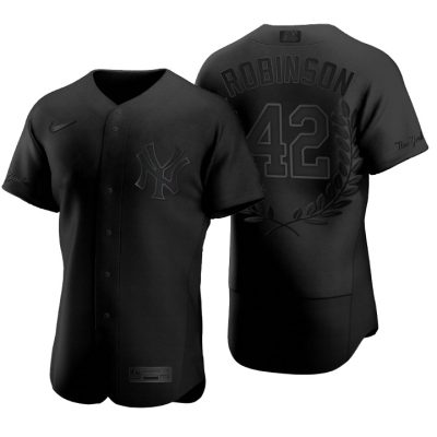 New York Yankees Jackie Robinson Black Award Collection Retired Jersey