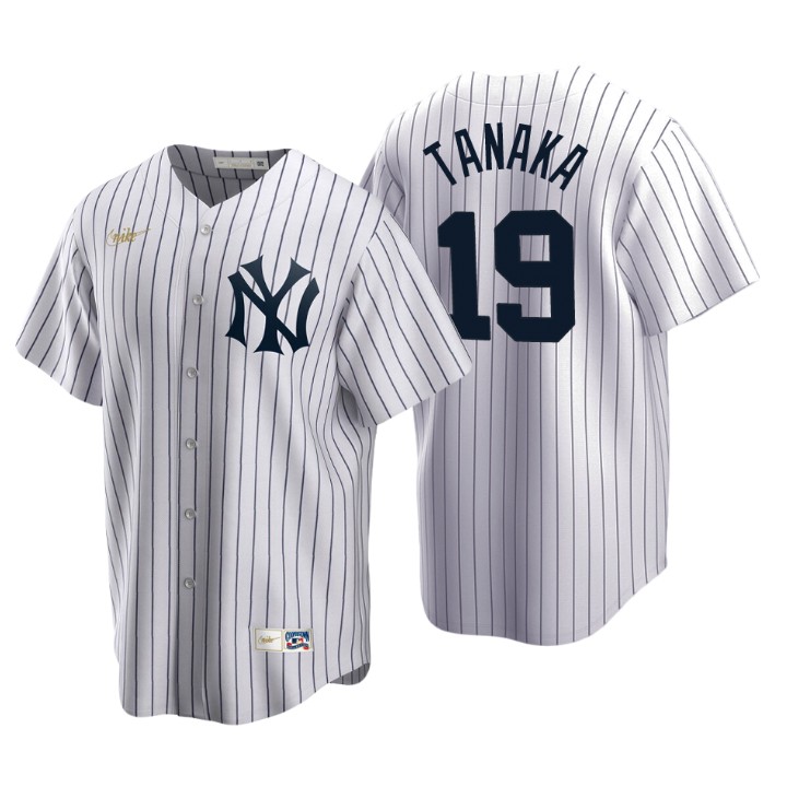New York Yankees Masahiro Tanaka White Cooperstown Collection Home Jersey