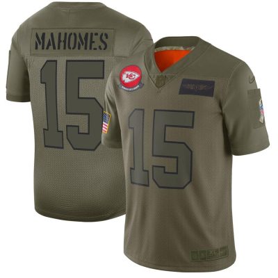 Nike Chiefs #15 Patrick Mahomes Camo Stitched NFL Limited 2019 Salute To Service Jersey