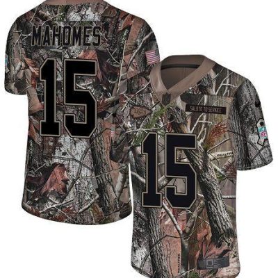 Nike Chiefs #15 Patrick Mahomes Camo Stitched NFL Limited Rush Realtree Jersey