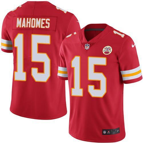 Nike Chiefs #15 Patrick Mahomes Red Team Color Stitched NFL Vapor Untouchable Limited Jersey