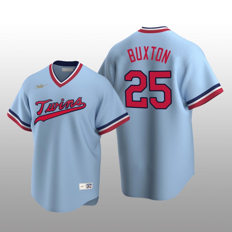 Nike Twins Men's Jersey Light Blue Road Cooperstown Collection Byron Buxton