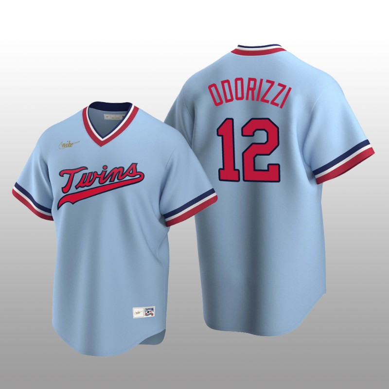 Nike Twins Men's Jersey Light Blue Road Cooperstown Collection Jake Odorizzi