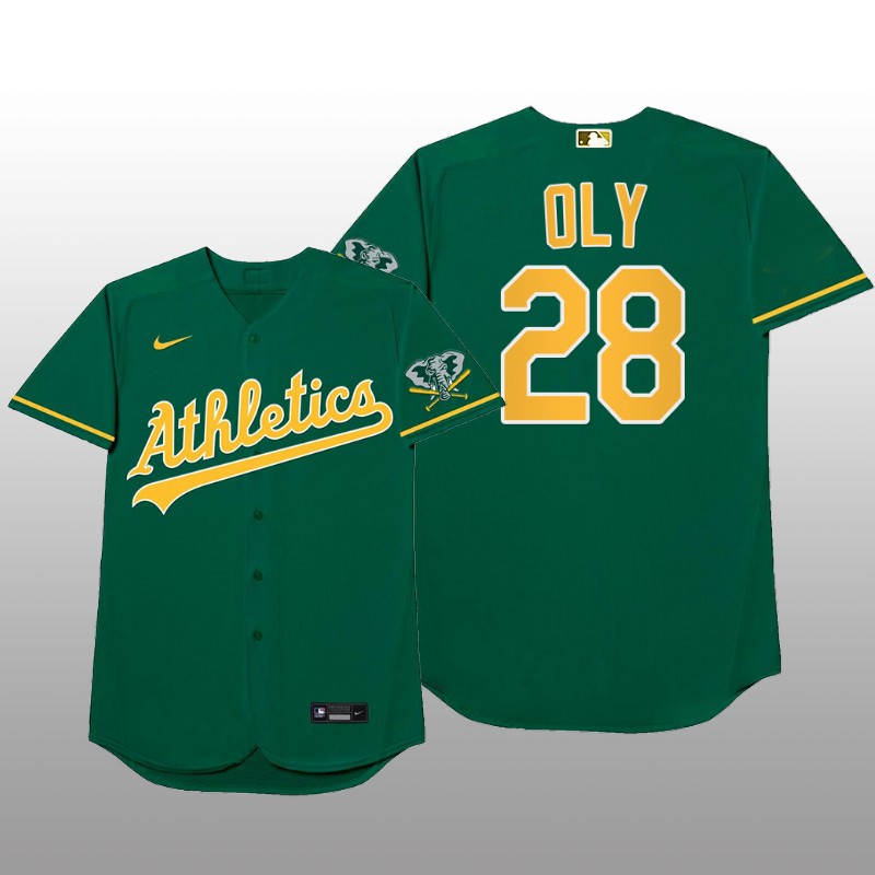 Oakland Athletics Matt Olson MLB Players Weekend Nickname Green Jersey