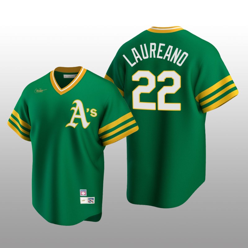 Oakland Athletics Ramon Laureano Kelly Green Road Cooperstown Collection Player Jersey
