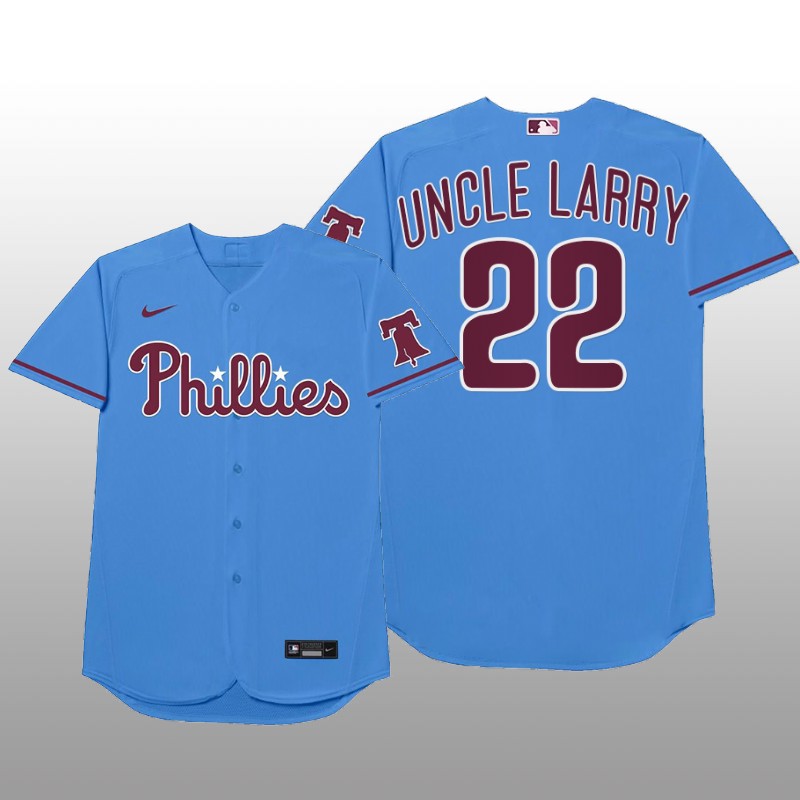 Philadelphia Phillies Andrew McCutchen MLB Players Weekend Nickname Light Blue Jersey