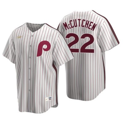 Philadelphia Phillies Andrew McCutchen White Cooperstown Collection Home Jersey