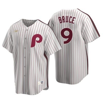 Philadelphia Phillies Jay Bruce White Cooperstown Collection Home Jersey