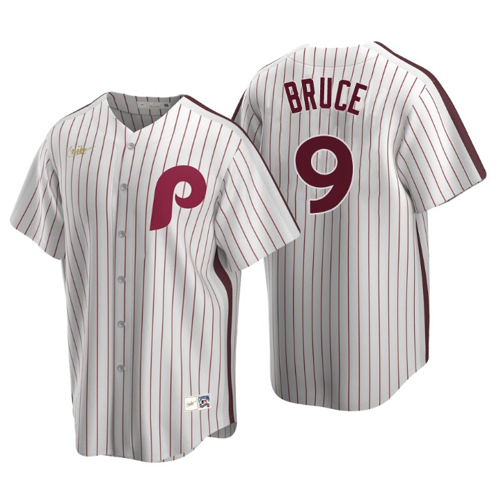 Philadelphia Phillies Jay Bruce White Cooperstown Collection Home Jersey