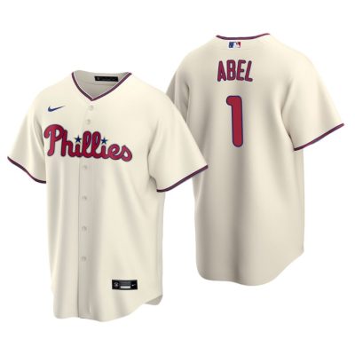 Philadelphia Phillies Mick Abel Cream 2020 MLB Draft Cream Replica Jersey