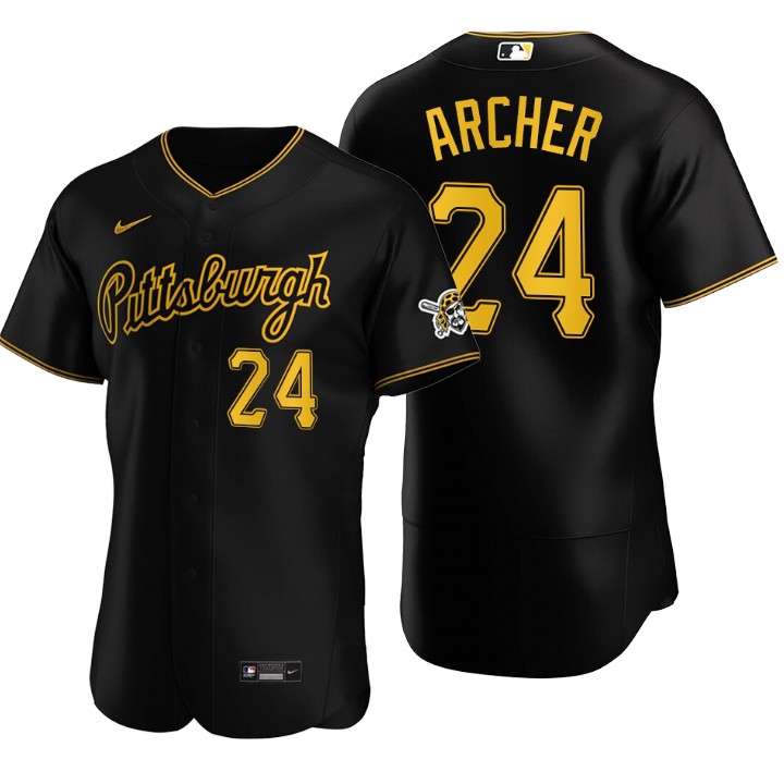 Pittsburgh Pirates Chris Archer Black Authentic 2020 Alternate Jersey