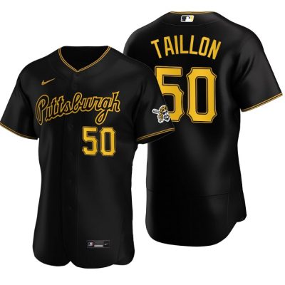 Pittsburgh Pirates Jameson Taillon Black Authentic 2020 Alternate Jersey
