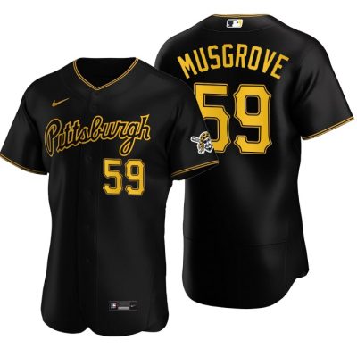 Pittsburgh Pirates Joe Musgrove Black Authentic 2020 Alternate Jersey