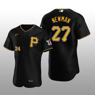 Pittsburgh Pirates Kevin Newman Black 2025 Alternate Alternate Team Logo Jersey