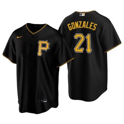 Pittsburgh Pirates Nick Gonzales Black 2020 MLB Draft Alternate Replica Jersey