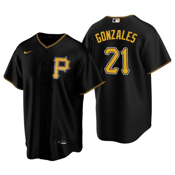 Pittsburgh Pirates Nick Gonzales Black 2020 MLB Draft Alternate Replica Jersey