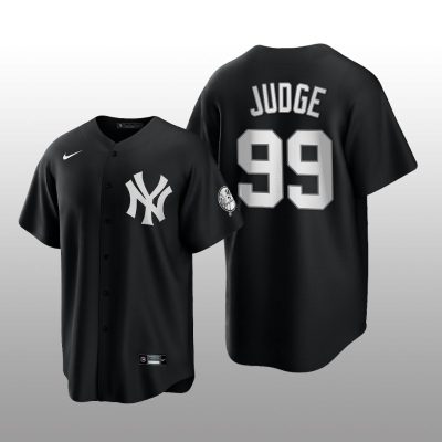 Replica Yankees Aaron Judge All Black Fashion Serise Jersey Black
