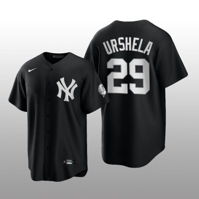 Replica Yankees Gio Urshela All Black Fashion Serise Jersey Black