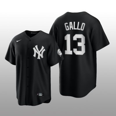 Replica Yankees Joey Gallo All Black Fashion Serise Jersey Black
