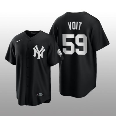 Replica Yankees Luke Voit All Black Fashion Serise Jersey Black