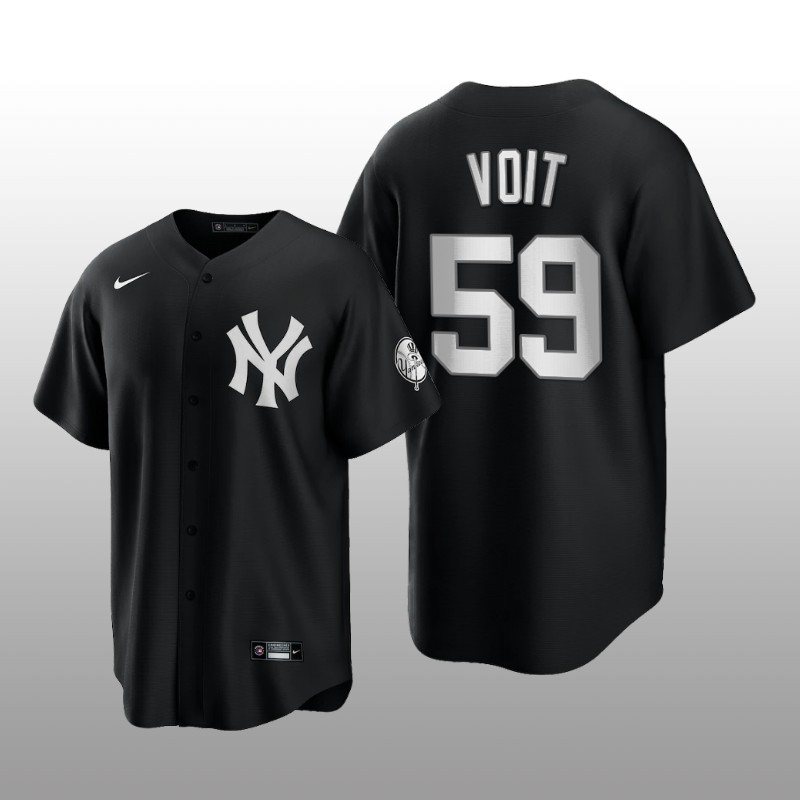 Replica Yankees Luke Voit All Black Fashion Serise Jersey Black