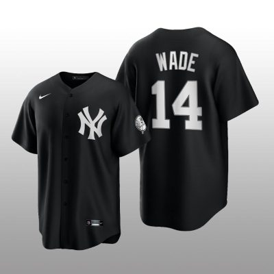 Replica Yankees Tyler Wade All Black Fashion Serise Jersey Black