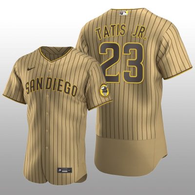 San Diego Padres Fernando Tatis Jr. Authentic Alternate Tan Brown Jersey